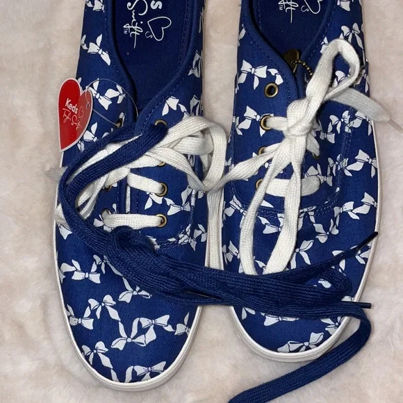 Keds Taylor Swift Navy Blue Floral Canvas Sneakers 9.5 new! - Picture 7 of 7